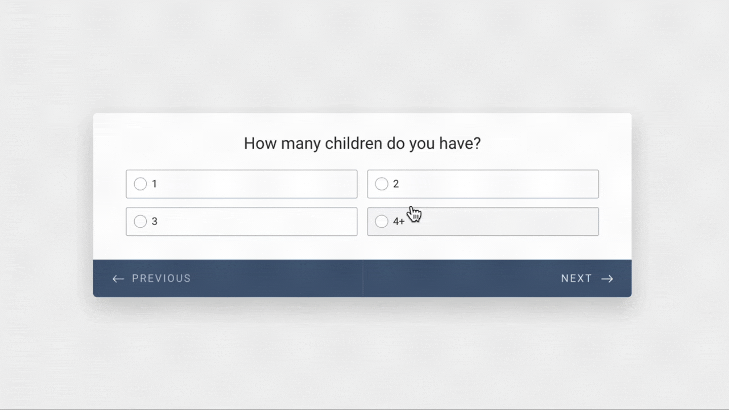 Forms using radio selectors in a predefined list can limit the ability to give a correct or accurate answer Forms using radio selectors in a predefined list can limit the ability to give a correct or accurate answer
